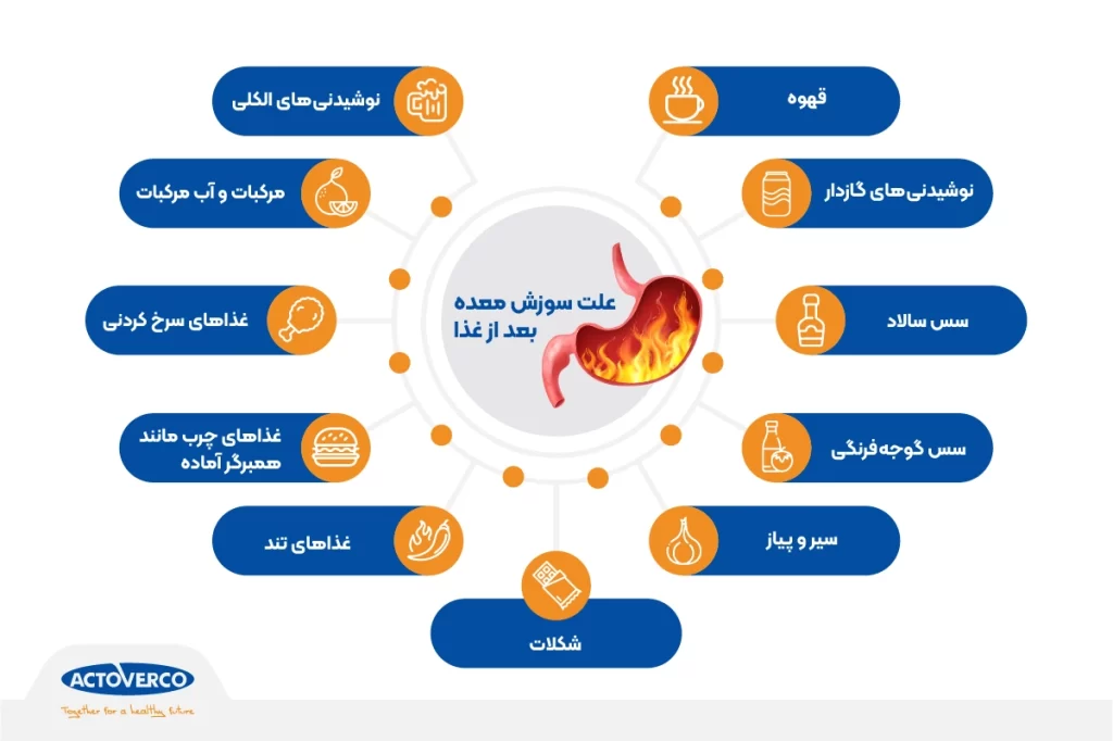 علت سوزش معده