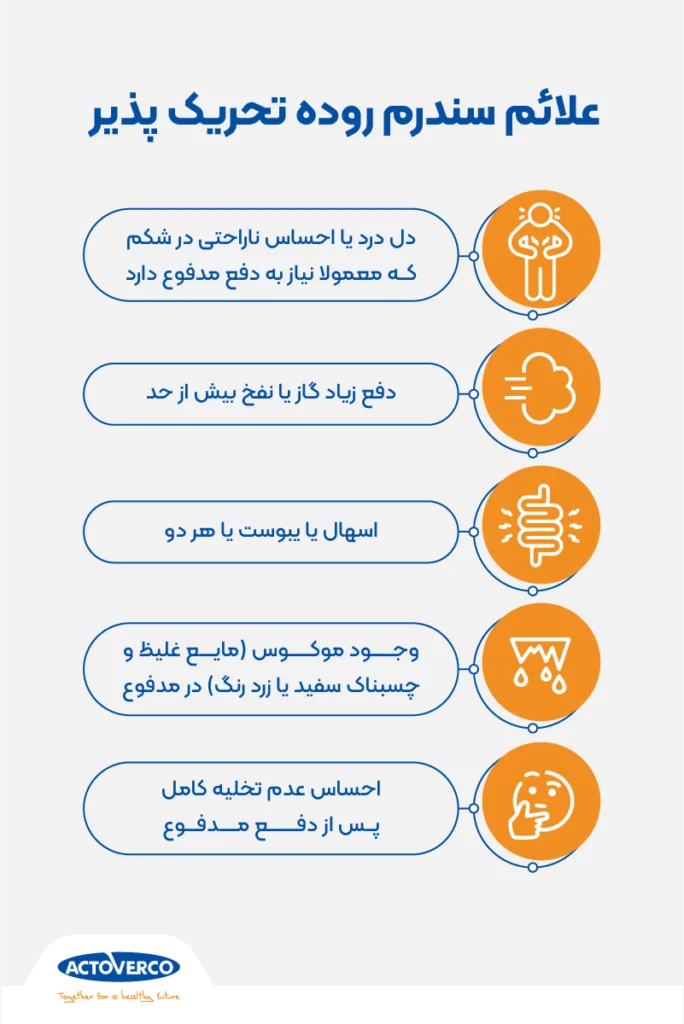 علائم روده تحریک پذیر